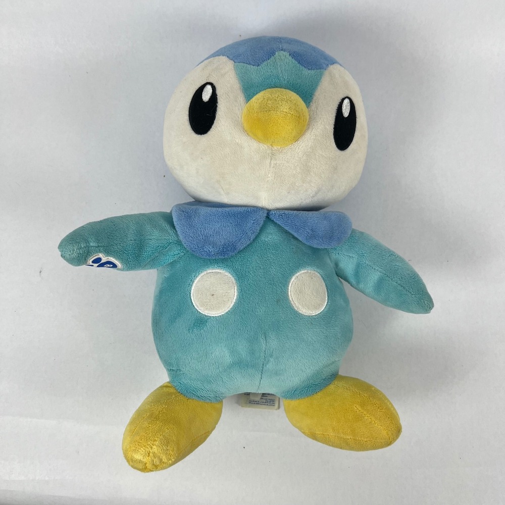 Build-A-Bear Piplup Pokemon Plush Unisex 15" Blue Good Stuffed Animal Toy
